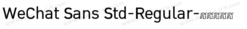 WeChat Sans Std-Regular字体转换